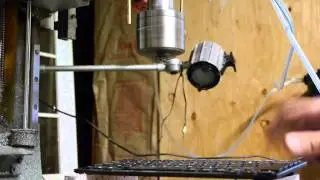 Novakon Torus Pro CNC mill with braking resistor installed - 4.5 lbs. tool stops in 2.25 seconds