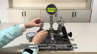 How to Install Quick-Connect Fittings on the ALKT702 Pneumatic Calibration Bench #Adapter#Connection