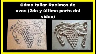 COMO TALLAR RACIMOS DE UVAS EN MADERA A MANO DESDE CERO | Racimos de uvas de madera tallado #2