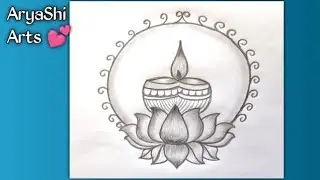 Diya Drawing Easy 🪔|| Diwali Special 🧨|| Pencil Drawing ✏️ 