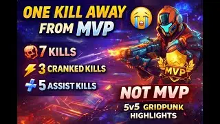 ONE KILL AWAY FROM MVP 😭 | Gridpunk 3v3 INSANE GAMEPLAY