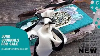 Absolutely NEW Witch junk journals for sale USA Victorian flowers journal handmade 2022 Available