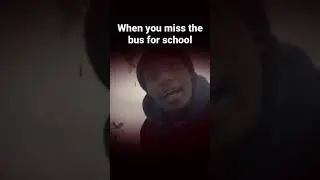 When you miss the bus for school