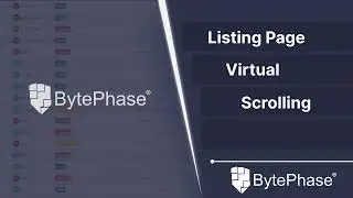 Bytephase CRM Page Listing Scrolling features | Computer repair shop software | best repair software