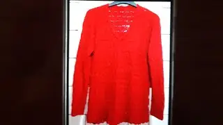 Cum tricotăm pulover (model cu găuri).Sfatul bunicii.Sweter Women's.Sueter seniora.Maglione.