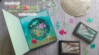 Unterwasser Tunnelkarte | Bastelanleitung | Faltkarten | Neue Stempelkissen | Sizzix Ocean Scene