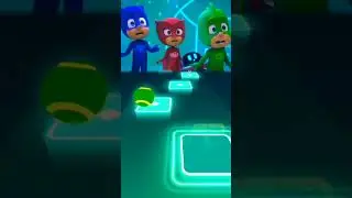 PJ Mask Coffin Dance Tiles Hop EDM #rush #shorts #coffindance #kids #song #games