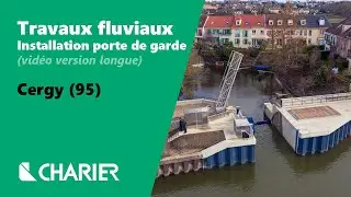Travaux fluviaux - Port de Cergy : installation d’une porte de garde (version longue)