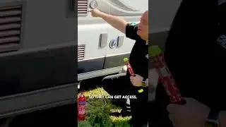 How the Fire Safety Stick Extinguisher stopped a fire in this Caravan Vent!?!