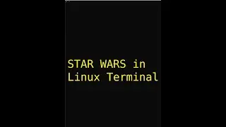 #shorts Star Wars in Linux Command Line | Full Move in Terminal | Linux