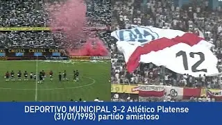 DEPORTIVO MUNICIPAL 3-2 Club Atlético Platense (31/01/1998) partido amistoso