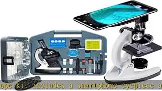 Starboosa Microscope 300X-1200X for Kids Beginners Lab Compound Monocular Microscopes with Optical