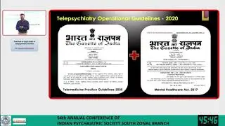 IPSOCON DAY1 - OVERVIEW OF LEGAL ISSUES IN TELEPSYCHIATRIC PRACTICE by Dr SURESH BADAMATH, #NIMHANS
