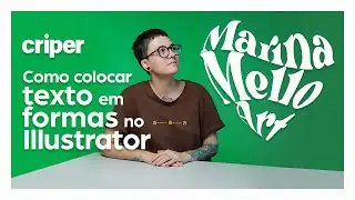 Como colocar texto em formas no illustrator | com Marina