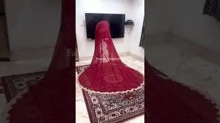 Bridal veil entry dupatta #bridal #viralvideo #trending #wedding #shaadi #dupatta #bride