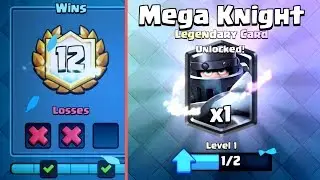 Clash Royale - 12 WINS FIRST TRY! Mega Knight Challenge