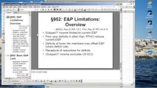 TAX7705 Webinars: Subpart F limitations & Dividends;  Intro to FX