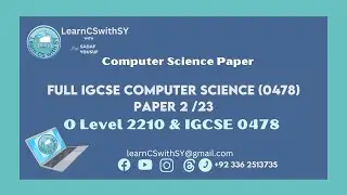 Полный IGCSE (0478) Май/июнь 2025/23, экзамен 2 | Решённый экзамен