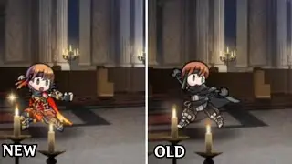 [FEH] Gaius - Resplendent and Base Skins Comparison