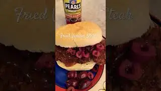 Жареный стейк из оленины с копчеными оливками Каламата и кетчупом карри #шорты