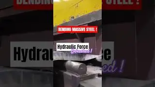Hydraulic Press Bending Giant Steel with Ease