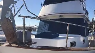 Cabin sole varnish and teak deck update