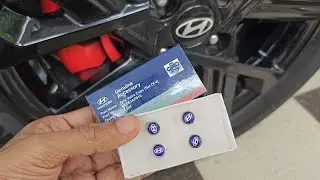 Metal Tire Valve Caps - Genuine Hyundai Accessories