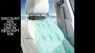 Portable Car Seat Fan 3 Speeds Adjustable Car Seat Headrest Fan USB Powered Rear Seat Ventilator fo