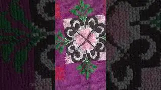 cross stitch #crossstich #handmade #jutefabric