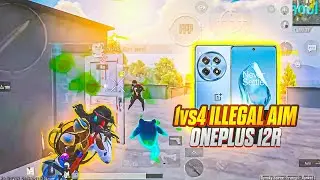 1VS4 ILLEGAL AIM ONEPLUS 12R SMOOTH + 120FPS PUBG / BGMI TEST 2025 ⚡5 FINGER