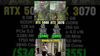 RTX 5060 vs RTX 3070 gaming test #rtx5060 #rtx3070