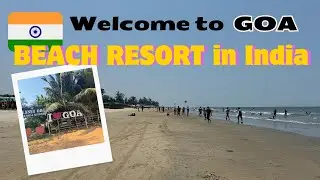 【Goa🇮🇳】Local bus trip and crowded beautiful beaches | India Travel Vlog