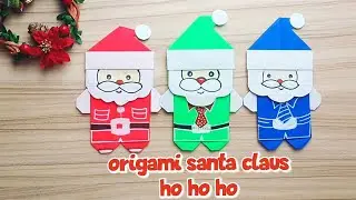 origami santa claus | christmas edition #origami #christmascraft #christmas #papercraft #drawing