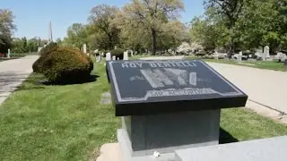 Grave of Mr. Accordion (Roy Bertelli), Oak Ridge Cemetery, Springfield, Illinois #FilmoraVidCon