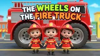 Wheels on the fire truck/nursery rhymes & car cartoon for babies|vehicles toons for kids #firetruck