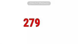 Counting to 100,000 in 35 seconds using Alight Motion