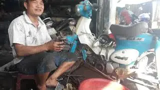 fix motobike kỹ thuật bắt nắp tr&ograve;n cho bitt&ocirc;ng, xi lanh xe m&aacute;y cub 50 Wildfly12
