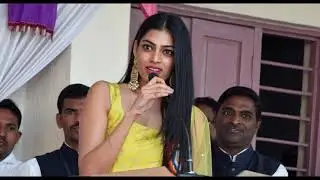 Miss India Naveli Deshmukh at Godavari Public School Aurangabad, India Republic day 26 Jan 2020
