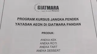 Program Bakery Yayasan Aeon Di Giatmara Pandan (6okt-9okt25)