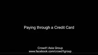 Crowd1: Guide on how to pay through credit card