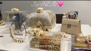 Engagement hampers❤ | Engagement ceremony| Engagement hampers ideas|giftideas|engagementseries