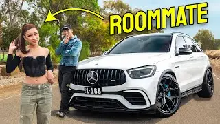 Surprising My Roommate With Her DREAM CAR - MERCEDES AMG GLC63S *RIDICULOUSLY LOUD*