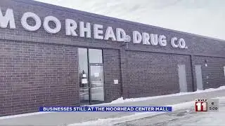 Some tenants remain as demolition is underway at Moorhead Center Mall