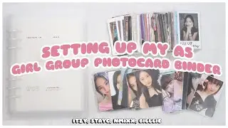☁️ setting up my new a5 mini gg kpop photocard binder | itzy, stayc, nmixx, billlie collections