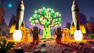 LEGO Space Mission: Epic Twin Rocket Launch and Alien Planet Discovery | 4K Cinematic Animation