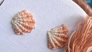 Sea shell embroidery design ⛱️🐚🦪#design #embroidery #embrodering #tutorial 