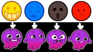 Learns Emotions | Groovy the Martian Learns the Basic Emotions With You  😊😭😡😱