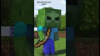 Minecraft baby zombie vs baby piglin #shorts