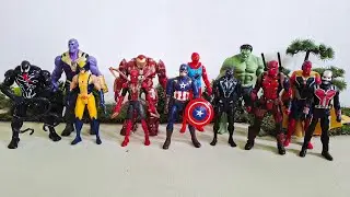 AVENGERS Super Hero Story Capt America Spiderman Hulk  Ant Man Venom Vision Hulk Buster Review