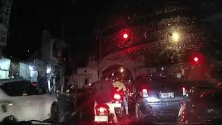 Slow Rainy Night Driving with Gentle Car Sounds for Deep Relaxing Sleep and Calm Emotions